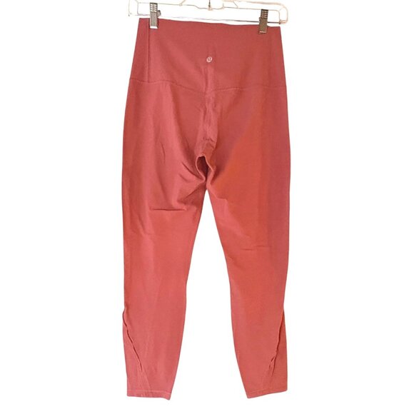 Lululemon Unlimit High-Rise Tight 25" Leggings Keyhole Brier Rose Size 8 - Picture 4 of 10